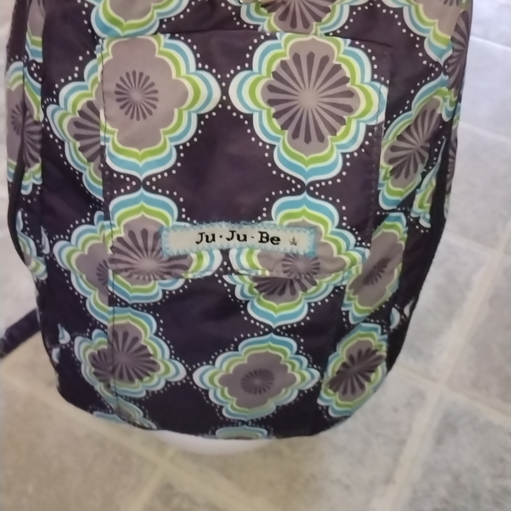 Ju-Ju-Be Floral Pattern Backpack in Purple and Green